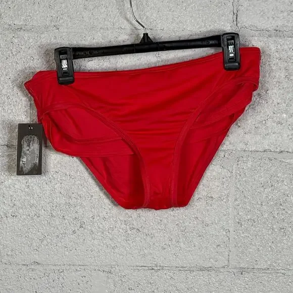 Vince Camuto Women's Draped High-Waist Bikini Bottoms - Watermelon medium $68 - Picture 7 of 10